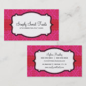 CARTE DE VISITE :: funky damask 5L (Devant / Derrière)