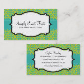 CARTE DE VISITE :: funky damask 6L (Devant / Derrière)