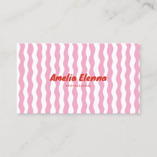 carte de visite funky groovy douce (Devant)
