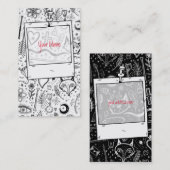 Carte De Visite Funky Nature Of Life Notes Motif 4 + 5 (Devant / Derrière)