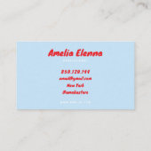 carte de visite funky soft (Dos)