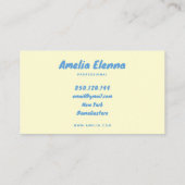 carte de visite funky soft (Dos)