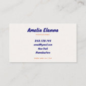 carte de visite funky soft (Dos)