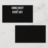 Carte De Visite Funny Bbq Smoker Accessoire Pitmaster Papa Grillin (Devant / Derrière)