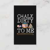 Carte De Visite Funny Billards Player Pun Chalk Queue Humour (Devant)