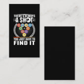 Carte De Visite Funny Billiard Joke Cue Snooker Pool Joueur (Devant / Derrière)