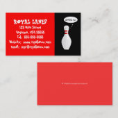 Carte De Visite Funny Bowling Alley (Devant / Derrière)