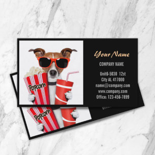 Carte De Visite Funny chiot chien chat animal hôpital vétérinaire