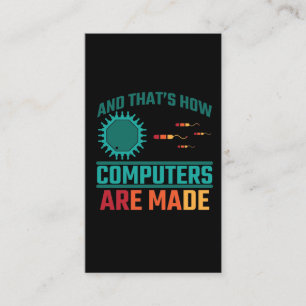 Carte De Visite Funny Computer Science Hardware Coder It Admin