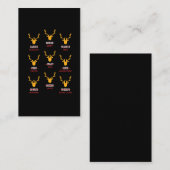 Carte De Visite Funny Deer - Les chasseurs de tous les rennes de P (Devant / Derrière)