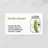 Carte De Visite 😍 🤩 🥒 Funny Dinking coach Pickleball (Dos)