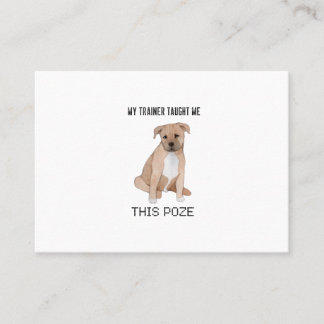 Carte De Visite Funny dog, puppy messages de Poze