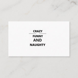 CARTE DE VISITE FUNNY ET NAUGHTY
