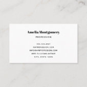 Carte De Visite Funny Frankenstein Monster Halloween Fun (Dos)