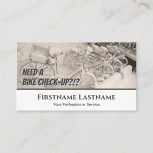 Carte De Visite Funny frozen snow bikes for Bicycle Repair Shops