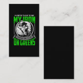 Carte De Visite Funny Golf Course Devis Humour du joueur de golf (Devant / Derrière)