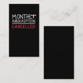 Carte De Visite Funny Hysterectomy Support Uterus Remoding (Devant / Derrière)