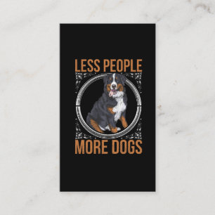 Carte De Visite Funny Introvert Bernese Mountain Dog Amoureux des