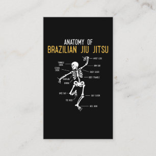 Carte De Visite Funny Jiu Jitsu Fighter Anatomy BJJ Humour d'entra