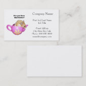 Carte De Visite Funny Mad Hatter Dormouse Alice au pays des mervei (Devant / Derrière)