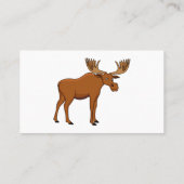 Carte De Visite Funny moose (Dos)