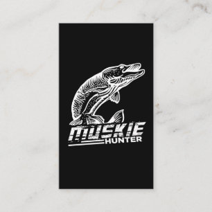 Carte De Visite Funny Muskellunge Poisson Muskie Hunkie Pêche au 