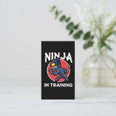 Carte De Visite Funny Ninja Kid en formation (Debout devant)