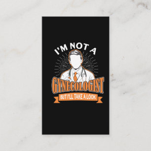 Carte De Visite Funny Not Gynécologue Humour pour la femme amoure