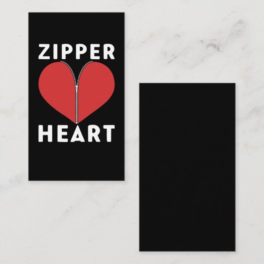 Carte De Visite Funny Open Heart Chirurgie Récupération Bypass (Devant / Derrière)