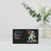 Carte De Visite Funny Painter Cartoon Painter Business Card (Debout devant)