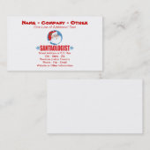 Carte De Visite Funny Père Noël (Devant / Derrière)