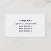 Carte De Visite Funny Pickle Love Title PICKLEOLOGIST (Dos)