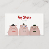 Carte De Visite Funny Pigs Enfants Jouets Restauration Cuisine Fer (Devant)