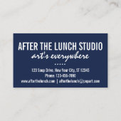 Carte De Visite Funny Pop-Artist unique personnalisable (Dos)