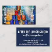 Carte De Visite Funny Pop-Artist unique personnalisable (Devant / Derrière)