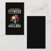 Carte De Visite Funny Postal Worker Fitman (Devant / Derrière)
