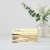 Carte De Visite Funny Retraité Yel Sunset Beach, do-it-yourself Ga (Debout devant)