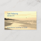 Carte De Visite Funny Retraité Yel Sunset Beach, do-it-yourself Ga (Dos)