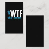 Carte De Visite Funny Running et Marathon Citation sports de triat (Devant / Derrière)