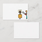 Carte De Visite Funny Scary Barber Sweeney Todd (Devant / Derrière)