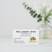 Carte De Visite Funny School Bus (Debout devant)