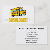 Carte De Visite Funny School Bus (Devant / Derrière)