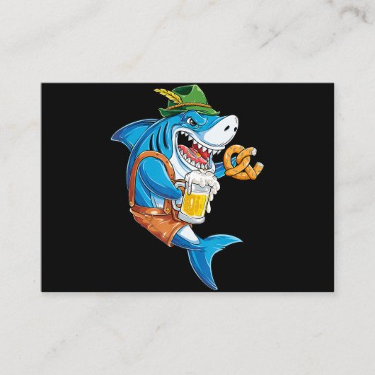 Carte De Visite Funny Shark Drink (Devant)
