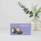 Carte De Visite Furet de bande dessinée (Debout devant)