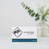 Carte De Visite Furry Bull Wild Animal. Logo (Debout devant)
