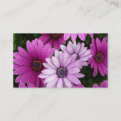 Carte De Visite Fuscha Daisies, designer fleuriste (Dos)