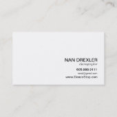 Carte De Visite Fuschia moderne du chorégraphe | d'icône de (Dos)