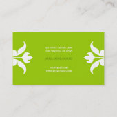 Carte De Visite Fusée florale de 311 chaux (Dos)