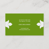 Carte De Visite Fusée florale de 311 chaux (Dos)