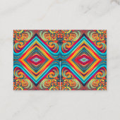 Carte De Visite Fusion de vagues de couleur – Art abstrait moderne (Dos)